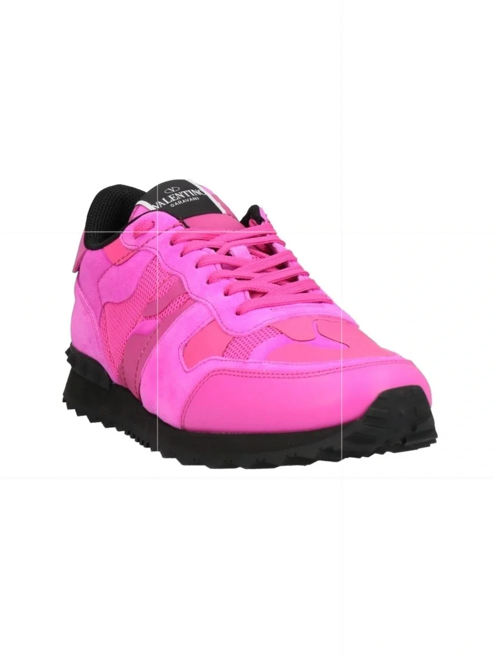 NEW Valentino Hot Pink Women's Sneaker with Black Rokstud Size EU 41 / US 11